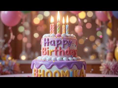 🎂 Happy Birthday BHOOMIKA | Happy Birthday to you Song with Name | #happybirthday #birthday