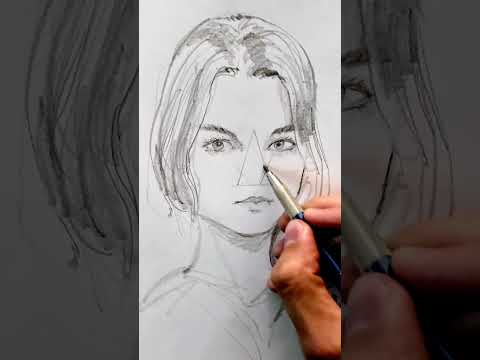 How to Draw a Nose the easiest way