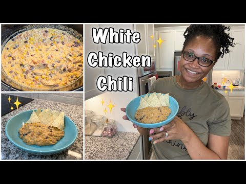 Easy White Chicken Chili Recipe / Dump & Go White Chicken Chili / How To make White Chicken Chili