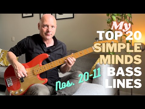 Top 20 Simple Minds Bass Lines: Nos. 20 - 11 / Tribute to Derek Forbes (bass & backing track covers)