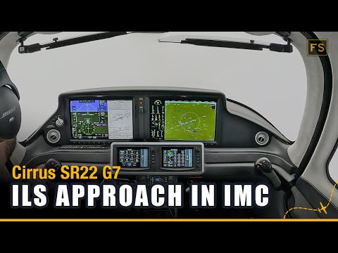 Full IFR Flight in Actual IMC | ILS Approach | Cirrus SR22 G7