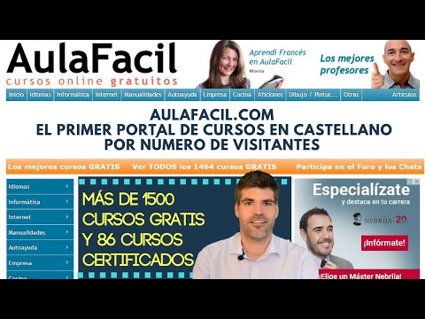 AulaFacil Free Online Courses - FREE ONLINE COURSES IN SPANISH