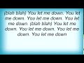 Black Flag - You Let Me Down Lyrics