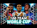 I Played The WORLD CUP with *100 NATIONAL TEAMS* ... (INCREDIBLE UPSET WINS! 😮)