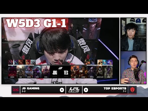 JGD vs TES - Game 1 | Week 5 Day 3 LPL Summer 2025 Split 3 | JD Gaming vs Top Esports G1 full