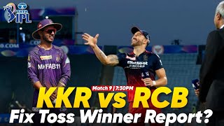 Kolkata vs Banglore Toss winner | ipl 9th match rcb vs kkr | Match Predection|kkr vs rcb toss Report