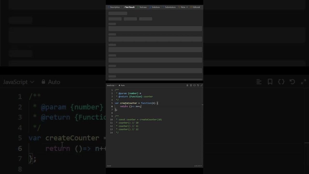 30 Days of JavaScript LeetCode, Counter Function(2620) #programming #leetcode #javascript #tech