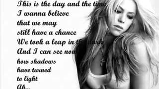 Shakira The Day and the Time Lyrics