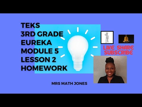 Great Minds Eureka Math Grade 3 3rd Grade Module 5 Lesson 2 Homework
