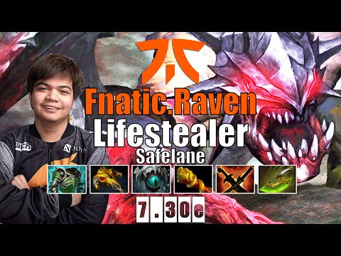 Lifestealer Safelane | Fnatic.Raven | BROKEN CARRY BUILD COMEBACK GAME | 7.30e Gameplay Highlights