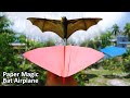 Paper Flapping Bat Airplane | How To Make Paper Magic Plane That Fly Like A Bat | DIY Origami Plane