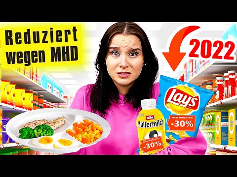 1 Tag nur ABGELAUFENE Lebensmittel essen 🚫🍞 (MHD 2022) - Celina