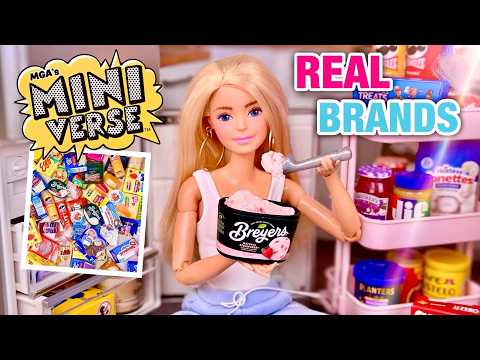 Miniverse REAL BRANDS! Are They Barbie Doll Size? (Stuff Inside!)