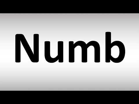 Numb Pronunciation
