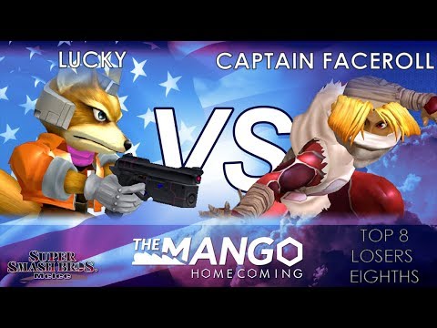 Mango Homecoming - DIG | Lucky (Fox) VS PS | Captain Faceroll (Sheik) - SSBM - Top 8- Losers Eighths