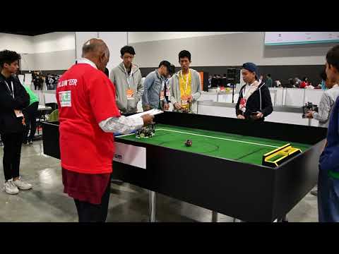 Team Raffles vs RBL UTCAM, 1st Half, RoboCup Junior Soccer Lightweight, Sydney 2019