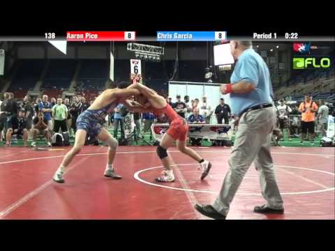 Junior 138 - Aaron Pico (California) vs. Chris Garcia (Illinois)