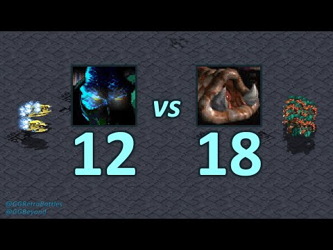 12 Corsairs vs 18 Mutalisks - Same Mineral Cost - StarCraft Retro Battles