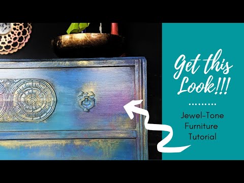 How to Paint Jewel-Tone Boho Furniture | Furniture Painting Tutorial