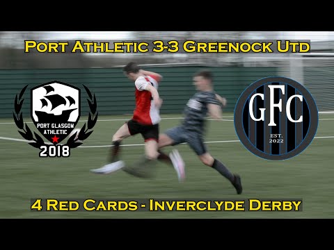 HIGHLIGHTS: Port Glasgow Athletic 3-3 Greenock United - SMAFA Division 1B - 25/02/23