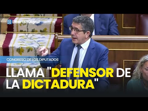 Patxi López llama "defensor de la dictadura" a Abascal en el Congreso