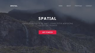 Bootstrap 4 Simple Landing Page | Bootstrap Tutorials | Home Page Designes