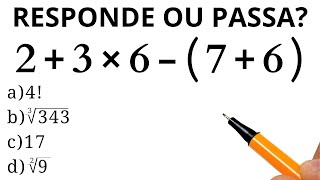 MATEMÁTICA BÁSICA - QUANTO VALE A EXPRESSÃO❓