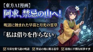 【東方AI漫画】「私はあなたに借りを作らない」呪詛に倒れた早苗を救うため、阿求が禁忌の霊山へ挑む！【シリアス回】
