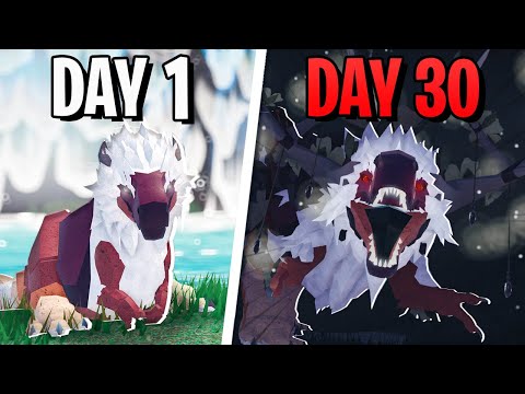 I Survived 30 Days As The $1,000,000 T-REX in Creatures of Sonaria!