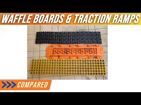 Waffelbretter vs. Traktionsrampen vs. flexible Matten im Vergleich