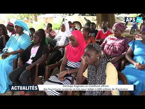 Des fournitures scolaires et kits pour bébés à 600 enfants de Ziguinchor