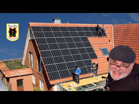 PV system part 3/4 DIY assembly, laying cables, HAK meter cabinet Deye etc.