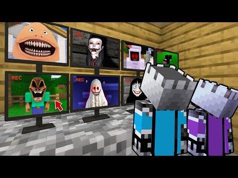 KITA PASANG CCTV UNTUK MEMANTAU HANTU DI SELURUH DESA MINECRAFT!!!