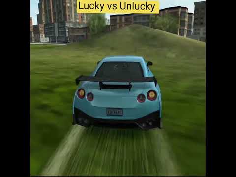 Lucky vs Unlucky 😎😰#shorts #youtubeshorts [extreme car driving simulator]