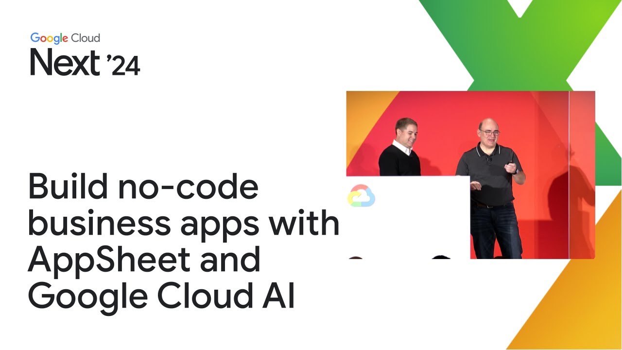 Build no-code business apps with AppSheet and Google Cloud AI