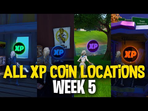 All XP Coin Locations (Week 5) | Fortnite Season 4 Chapter 2