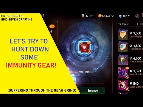 Let's Try To Hunt Down Some Immunity Gear!! [Crafting With Dr. Squirrel]
