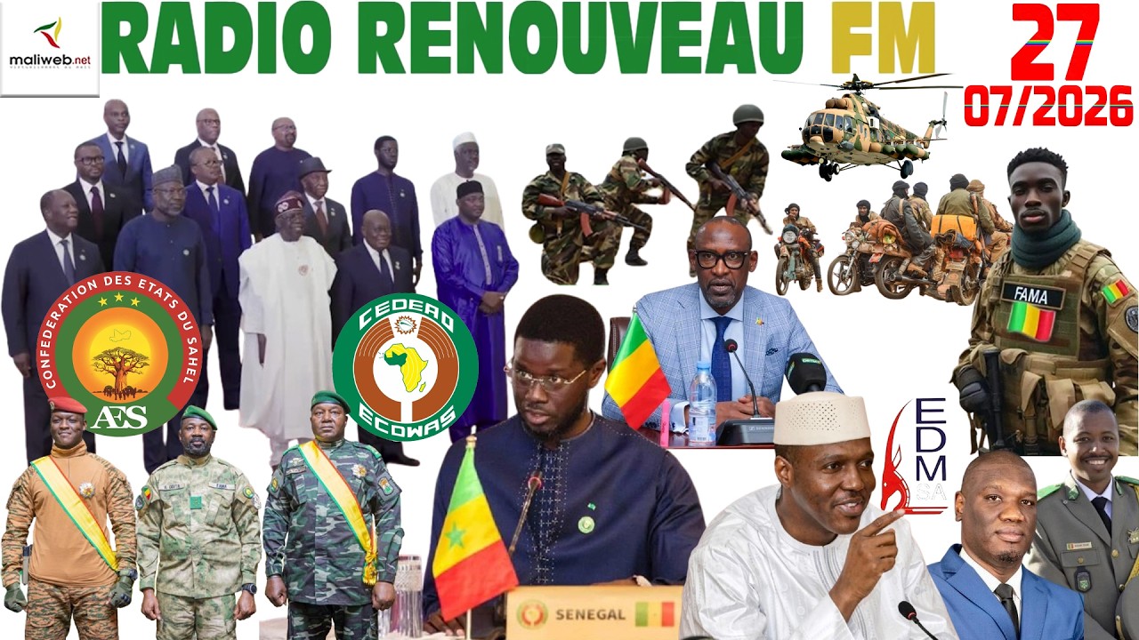 La Revue de Presse de la RADIO RENOUVEAU FM du 27 Juillet 2026