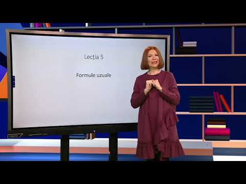 TeleŞcoala sezonul 9: Limba semnelor române – lecţia 5 (@TVR2)