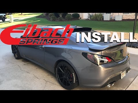 Installing Eibach Lowering Springs on 2010 Genesis Coupe