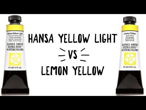Daniel Smith Color Showdown S2E5: Hansa Yellow Light vs  Lemon Yellow