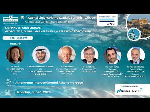 2026 10th Capital Link Maritime Leaders Summit – Greece | Geopolitics, Global Markets Shifts