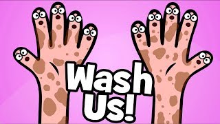 Wash your hands Childrens Song  Wash us - Healthy 