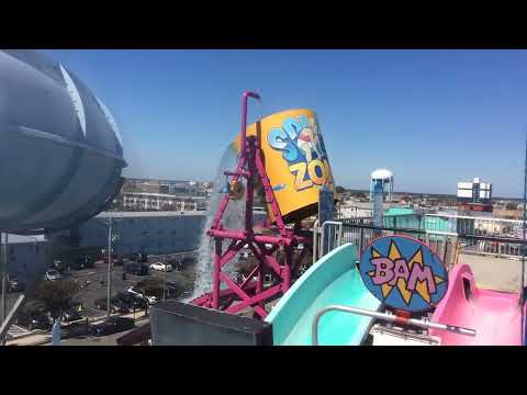 The Splash Zone Giant Water Bucket Tipping