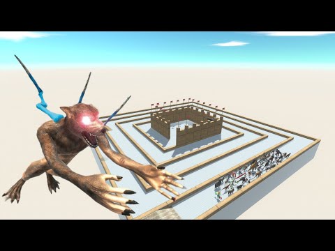 Escape From Alien Werewolf - Last Survivor -  Swirl Course | Animal Revolt Battle Simulator