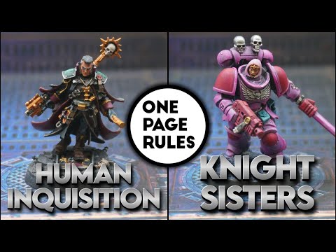 Inquisition v. Knight Sisters, Grimdark Future Firefight, 300 pts.