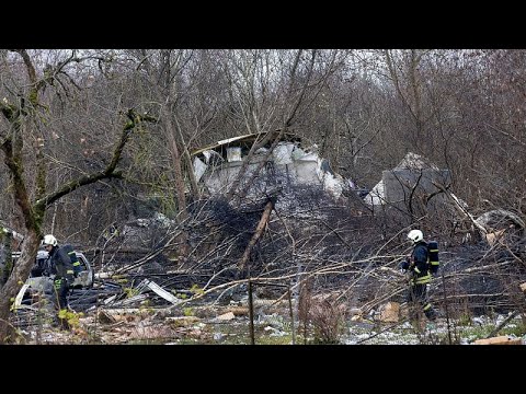 Video Thumbnail: DHL cargo plane crashes into house in Lithuania