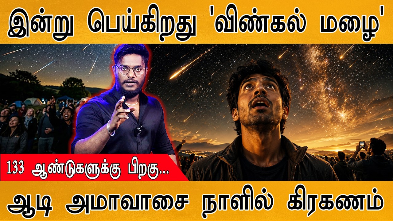 இன்று 'விண்கல் மழை' | Meteor shower | Solar Eclipse | NASA | Karthick MaayaKumar | Episode 6206 |