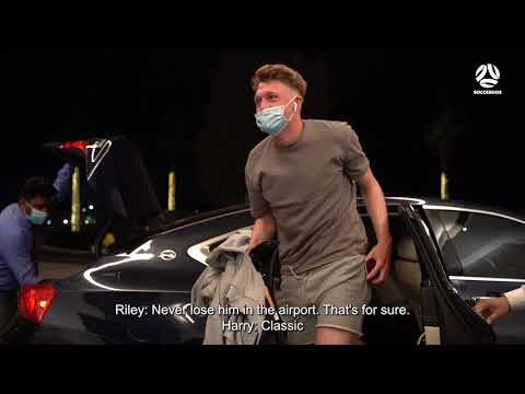 Socceroos arrive in camp and undergo first training session