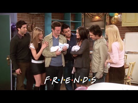 Chandler & Monica Bring Home Twins | Friends